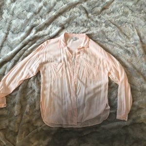 New condition, pale pink viscose blouse